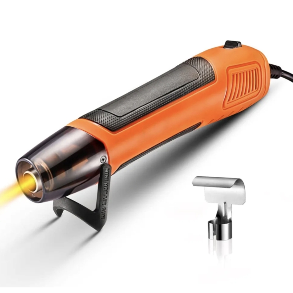 2 Pack, Orange Heat Gun with Nozzle Attachment, Brand new in box.